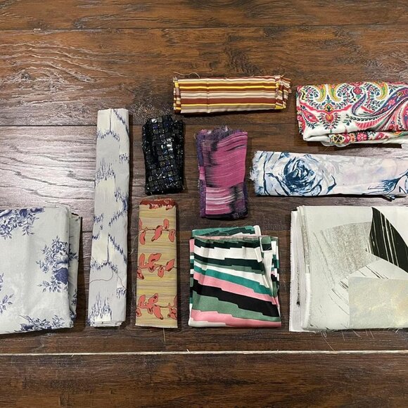 Mystery Assorted Fabric Scrap Bags - 10 Pieces of Random Colors for Crafts and S - Picture 4 of 8